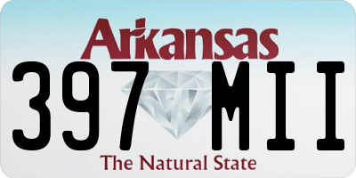 AR license plate 397MII