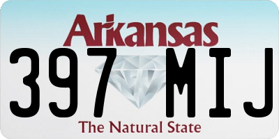 AR license plate 397MIJ