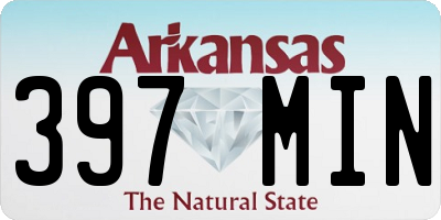 AR license plate 397MIN