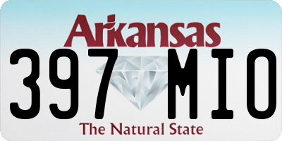 AR license plate 397MIO