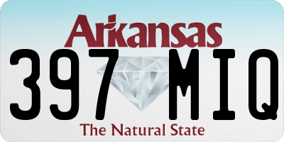 AR license plate 397MIQ