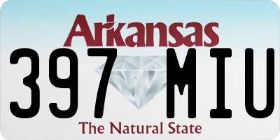 AR license plate 397MIU