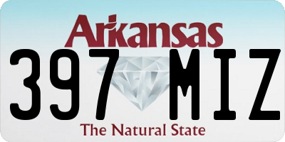 AR license plate 397MIZ