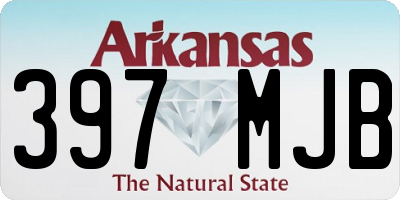AR license plate 397MJB