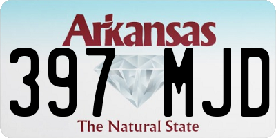 AR license plate 397MJD