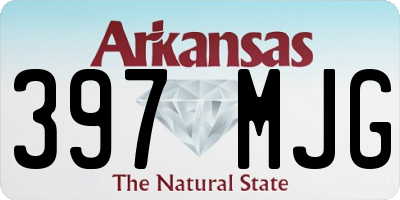 AR license plate 397MJG