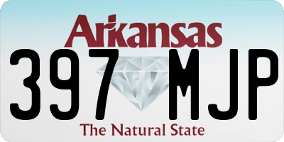 AR license plate 397MJP
