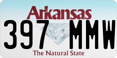 AR license plate 397MMW