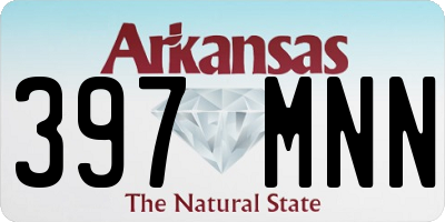 AR license plate 397MNN