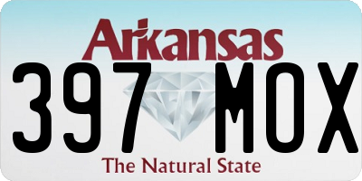 AR license plate 397MOX