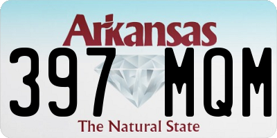 AR license plate 397MQM