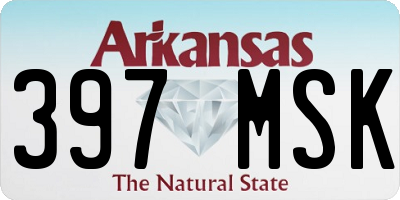 AR license plate 397MSK