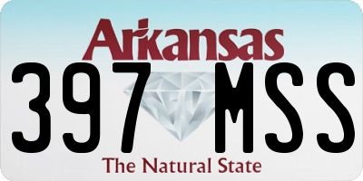 AR license plate 397MSS