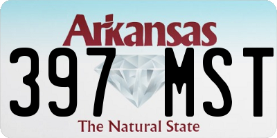 AR license plate 397MST