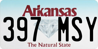 AR license plate 397MSY