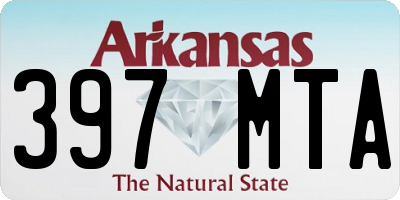 AR license plate 397MTA