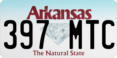 AR license plate 397MTC
