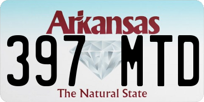 AR license plate 397MTD