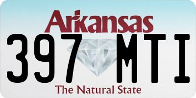 AR license plate 397MTI