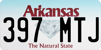 AR license plate 397MTJ