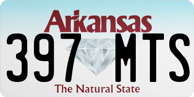 AR license plate 397MTS