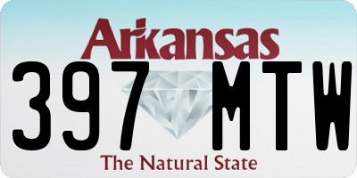 AR license plate 397MTW