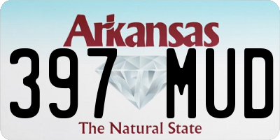 AR license plate 397MUD