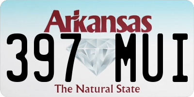 AR license plate 397MUI