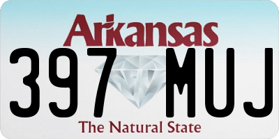 AR license plate 397MUJ