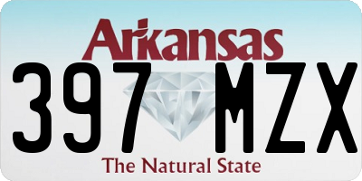 AR license plate 397MZX