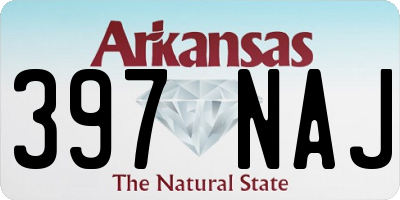 AR license plate 397NAJ