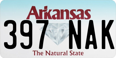 AR license plate 397NAK