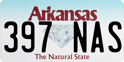 AR license plate 397NAS