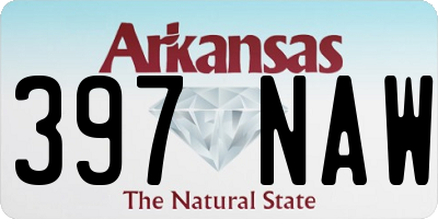 AR license plate 397NAW