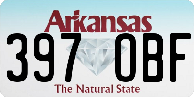 AR license plate 397OBF