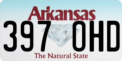 AR license plate 397OHD