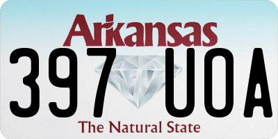 AR license plate 397UOA