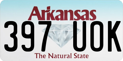 AR license plate 397UOK