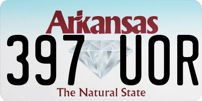 AR license plate 397UOR