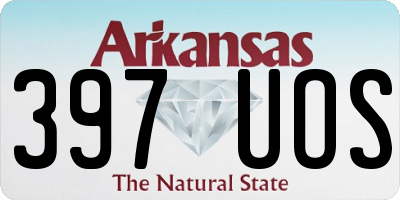 AR license plate 397UOS