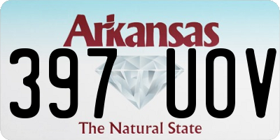 AR license plate 397UOV