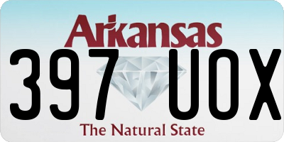 AR license plate 397UOX