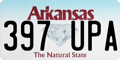 AR license plate 397UPA