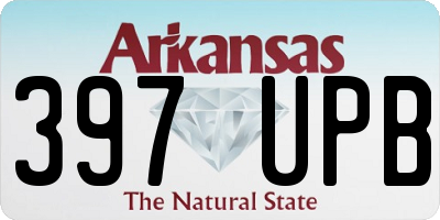 AR license plate 397UPB
