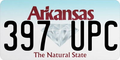 AR license plate 397UPC