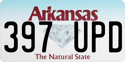 AR license plate 397UPD