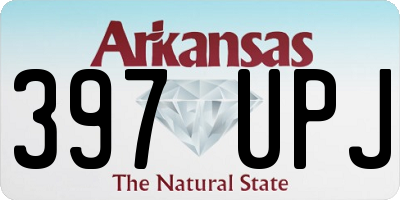 AR license plate 397UPJ