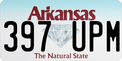 AR license plate 397UPM