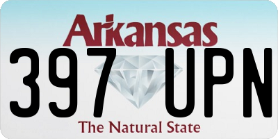 AR license plate 397UPN