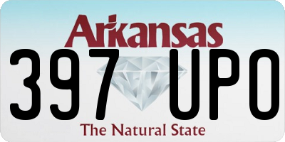 AR license plate 397UPO